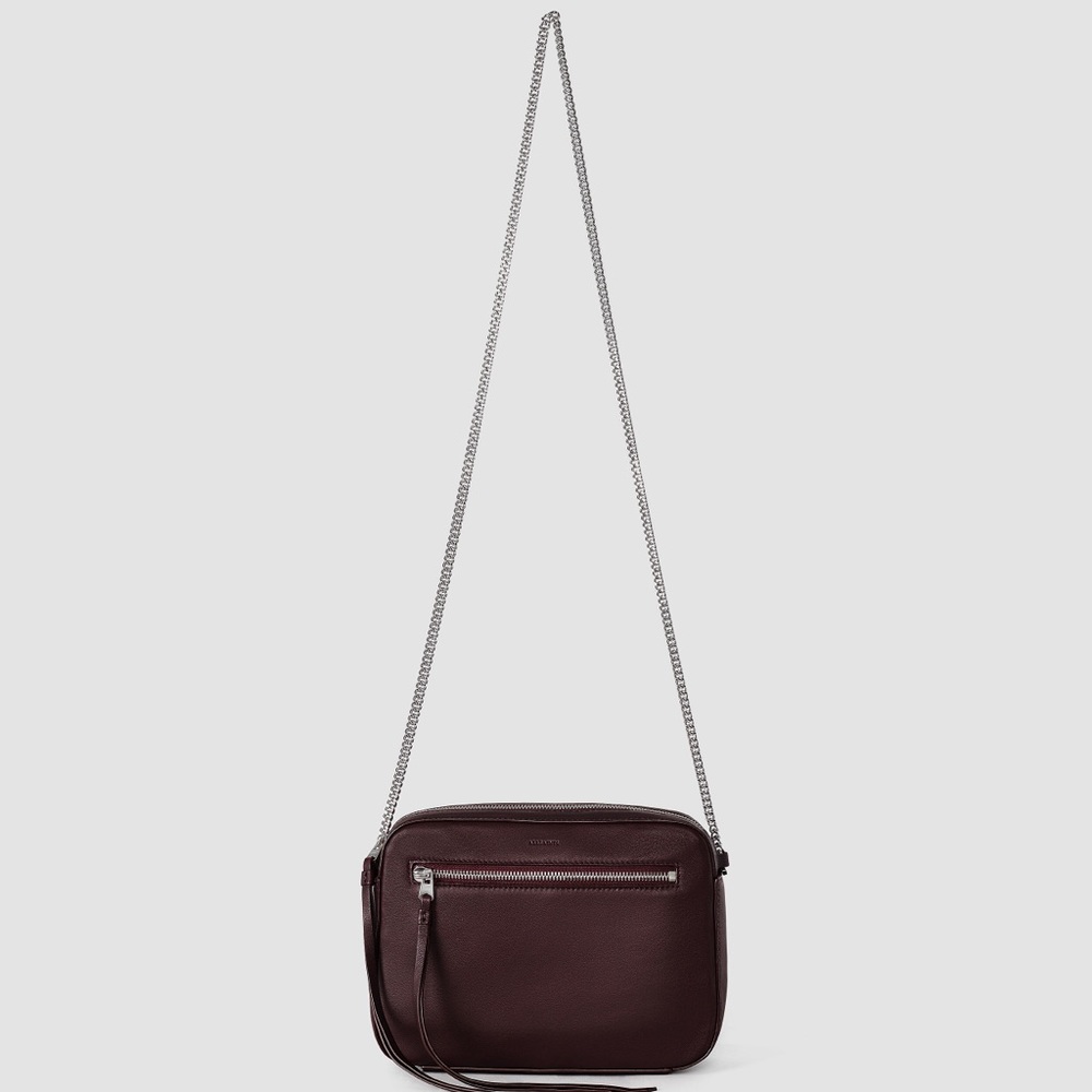 🐙 All Saints Fleur De Lis Crossbody in Maroon